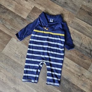 Janie and Jack Navy Shawl-CollarSize 3-6man adorable navy blue, white